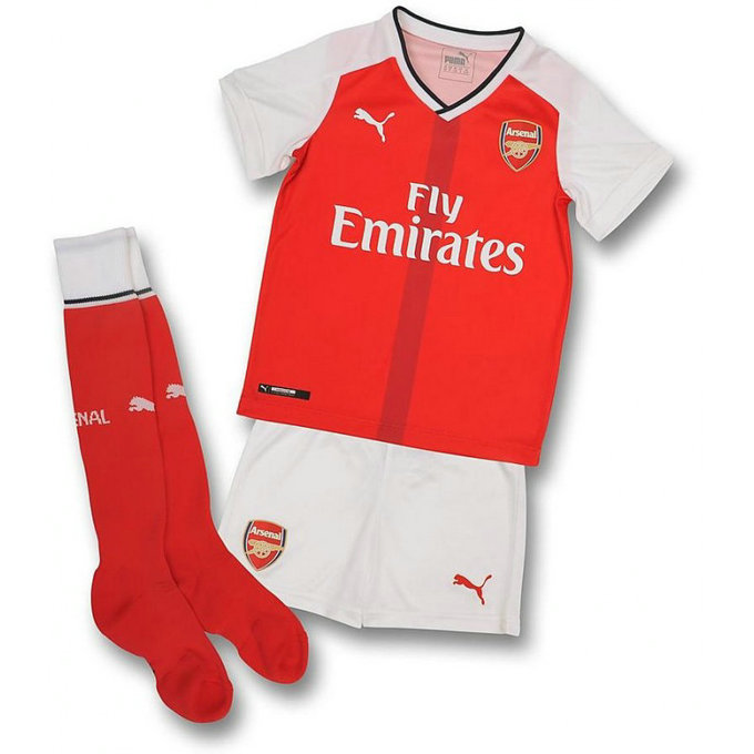 Ensemble Arsenal Enfant 2016/2017 Maillot Short Chaussettes Domicile