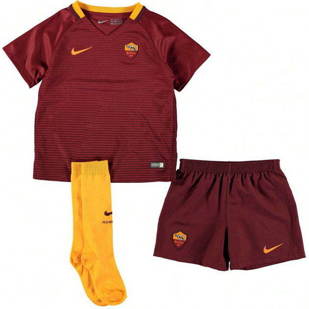 Ensemble AS Roma Enfant 2016/2017 Maillot Short Chaussettes Domicile