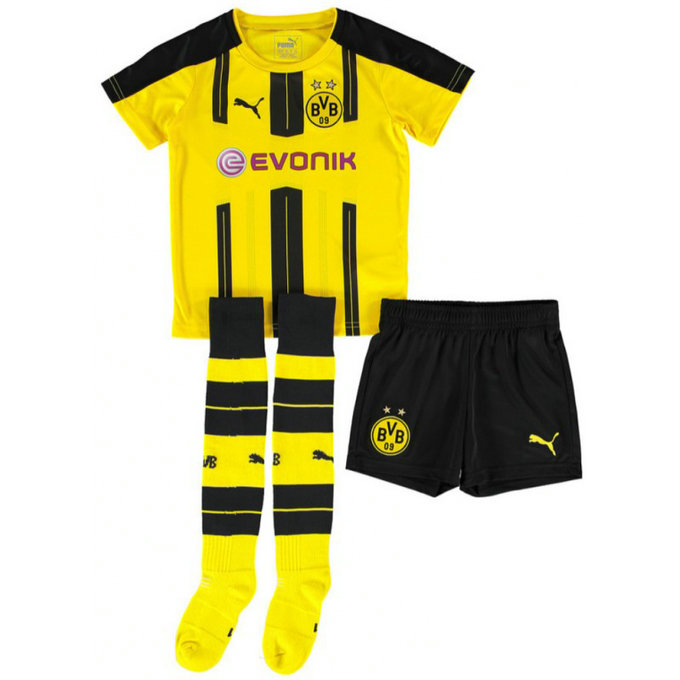 Ensemble Dortmund Enfant 2016/2017 Maillot Short Chaussettes Domicile