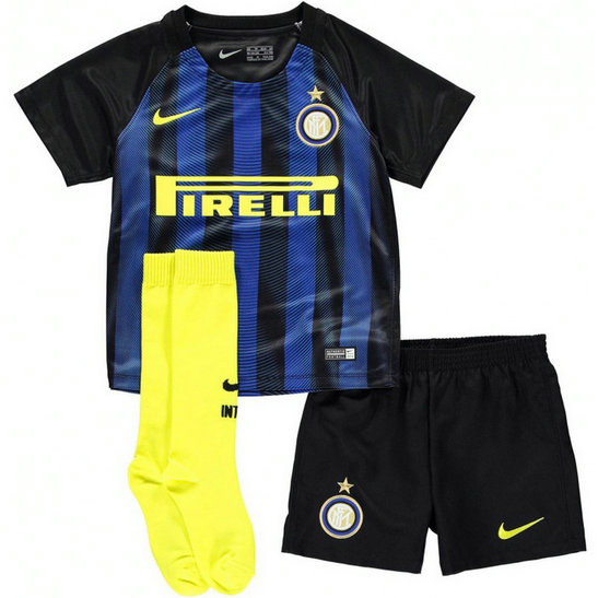 Ensemble Inter Milan Enfant 2016/2017 Maillot Short Chaussettes Domicile