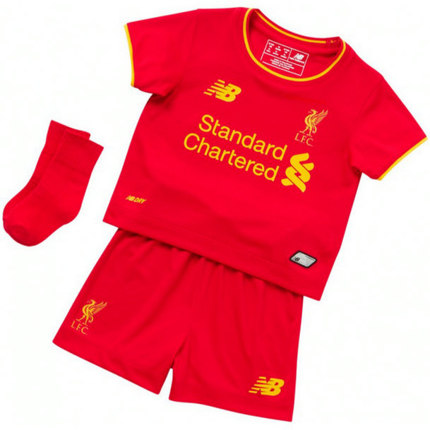 Ensemble Liverpool Bébé 2016/2017 Maillot Short Chaussettes Domicile