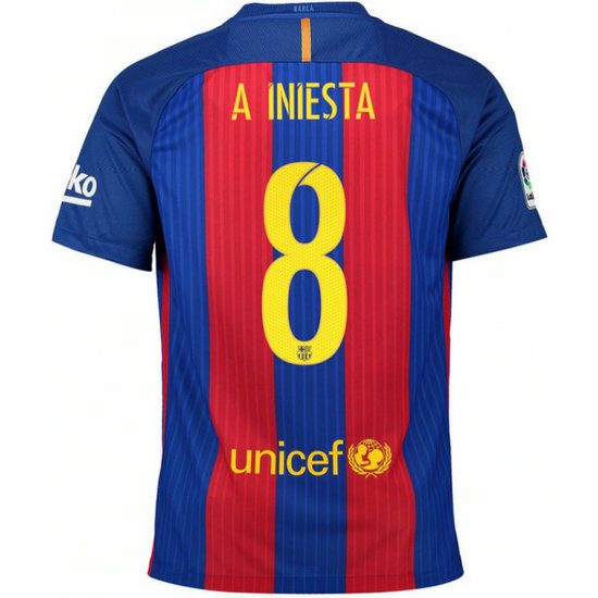 Maillot Barcelone Enfant INIESTA 2016/2017 Domicile