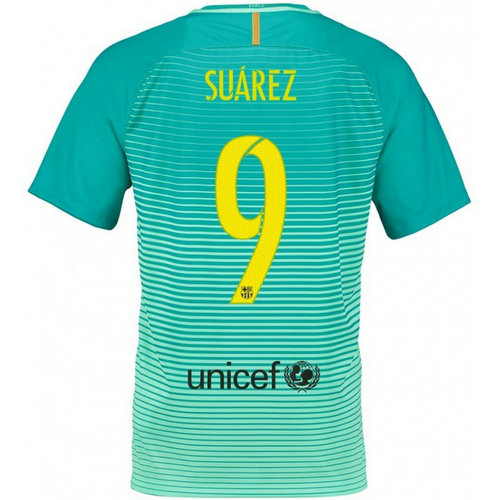 Maillot Barcelone Enfant SUAREZ 2016/2017 Third