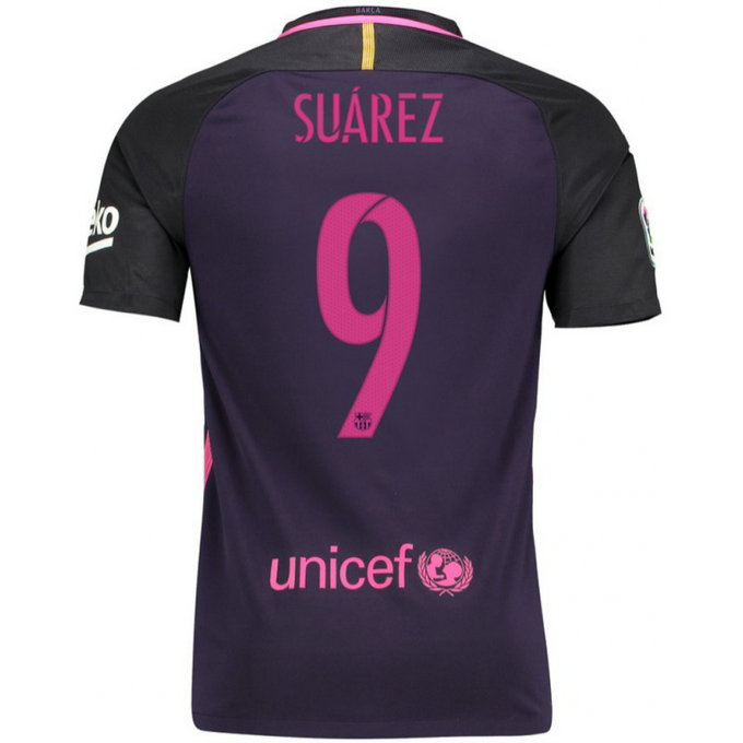 Maillot Barcelone SUAREZ 2016/2017 Extérieur