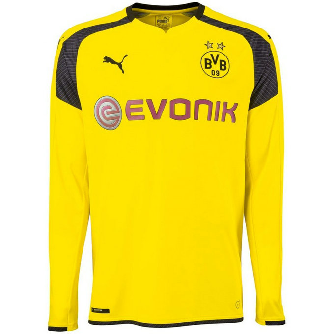 Maillot Dortmund Ligue Des Champions 2016/2017 Manches Longues