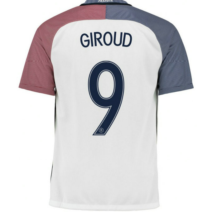 Maillot Equipe de France Enfant GIROUD 2016/2017 EURO 2016 Extérieur