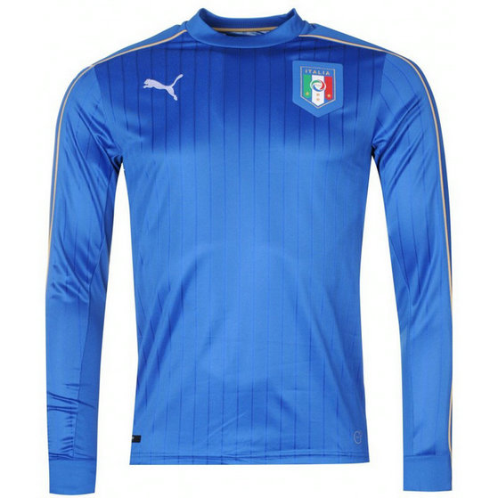 Maillot Italie 2016/2017 EURO 2016 Manches Longues Domicile