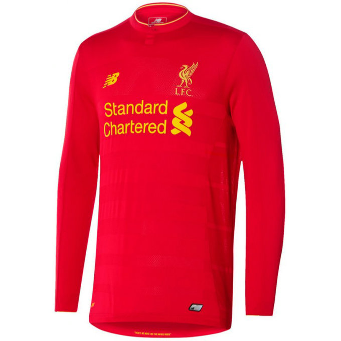 Maillot Liverpool 2016/2017 Domicile Manches Longues