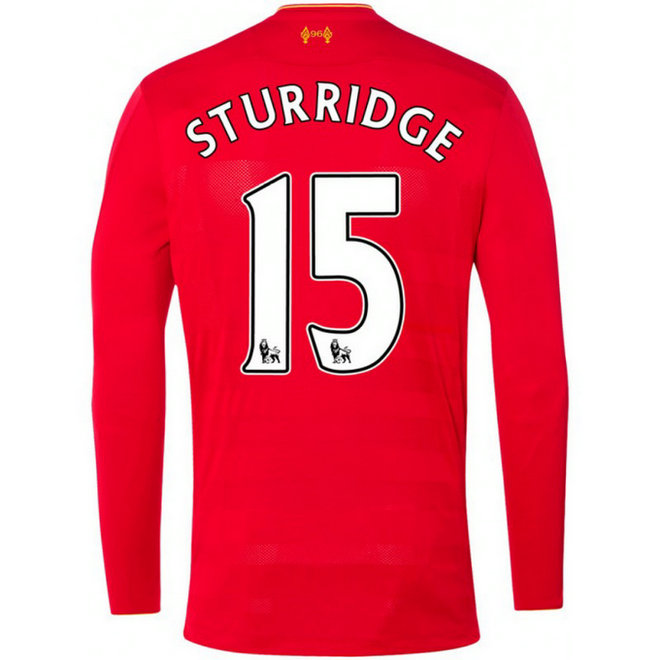 Maillot Liverpool STURRIDGE 2016/2017 Domicile Manches Longues