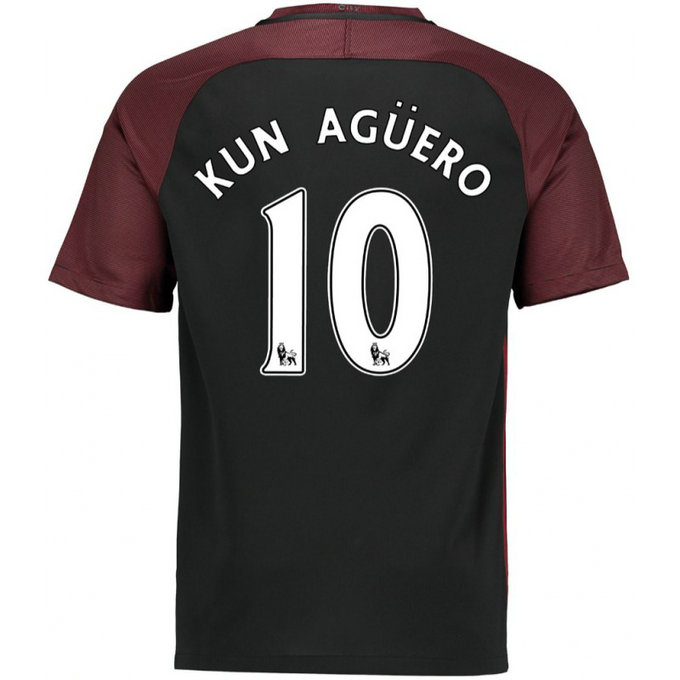 Maillot Manchester City AGUERO 2016/2017 Extérieur