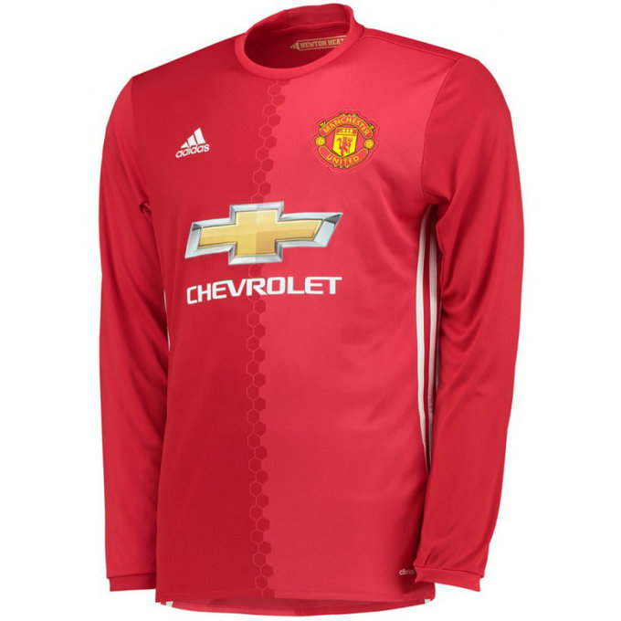 Maillot Manchester United Enfant 2016/2017 Domicile Manches Longues