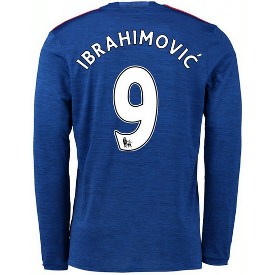 Maillot Manchester United Enfant IBRAHIMOVIC 2016/2017 Extérieur Manches Longues