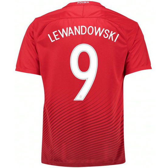 Maillot Pologne LEWANDOWSKI 2016/2017 EURO 2016 Extérieur