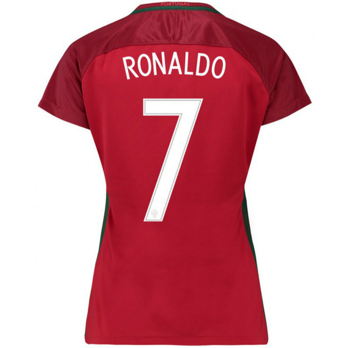 Maillot Portugal Femme RONALDO 2016/2017 EURO 2016 Domicile