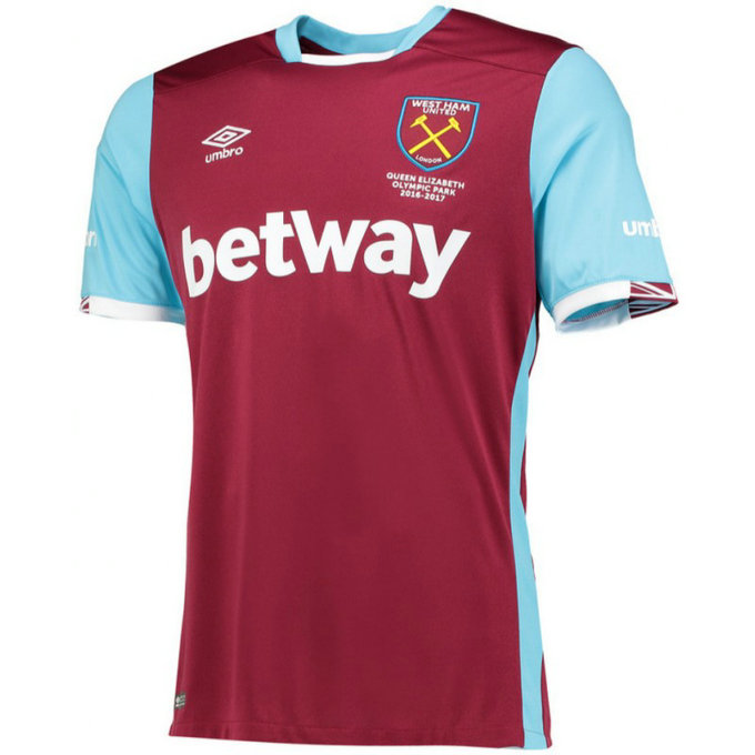 Maillot West Ham 2016/2017 Domicile