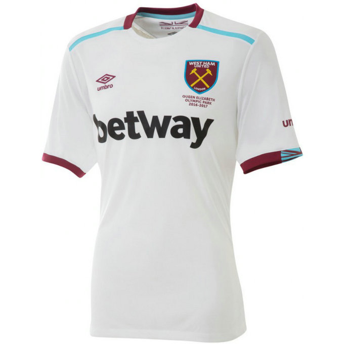 Maillot West Ham 2016/2017 Extérieur