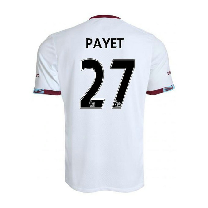 Maillot West Ham PAYET 2016/2017 Extérieur