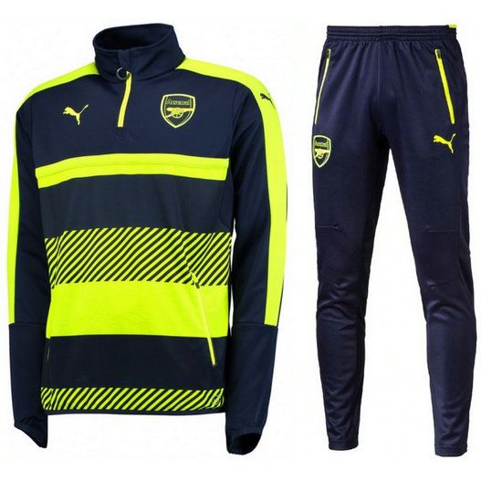 Survetement Arsenal 2016/2017 Marine Fluo