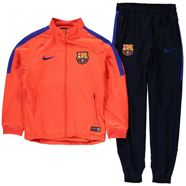 Survetement Barcelone Enfant 2016/2017 Orange