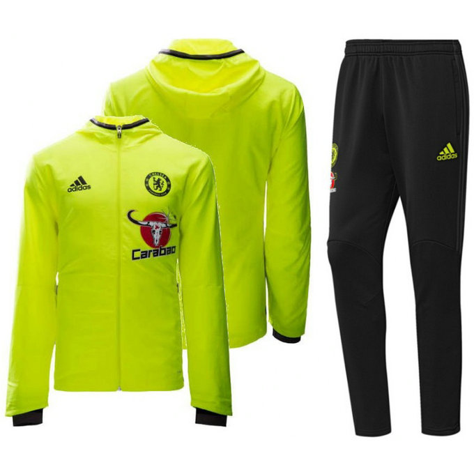 Survetement Chelsea 2016/2017 Capuche Jaune