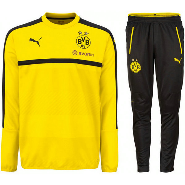 Survetement Dortmund 2016/2017 Sweat Jaune 2