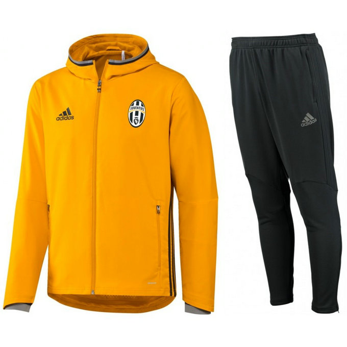 Survetement Juventus 2016/2017 Capuche Jaune