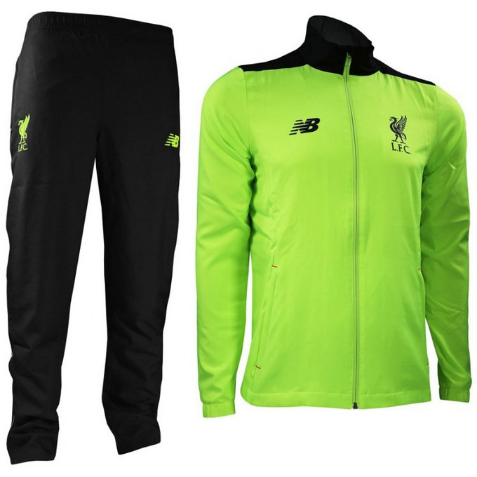 Survetement Liverpool 2016/2017 Vert Noir