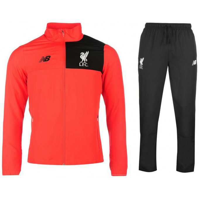 Survetement Liverpool Enfant 2016/2017 Rouge Noir Destockage