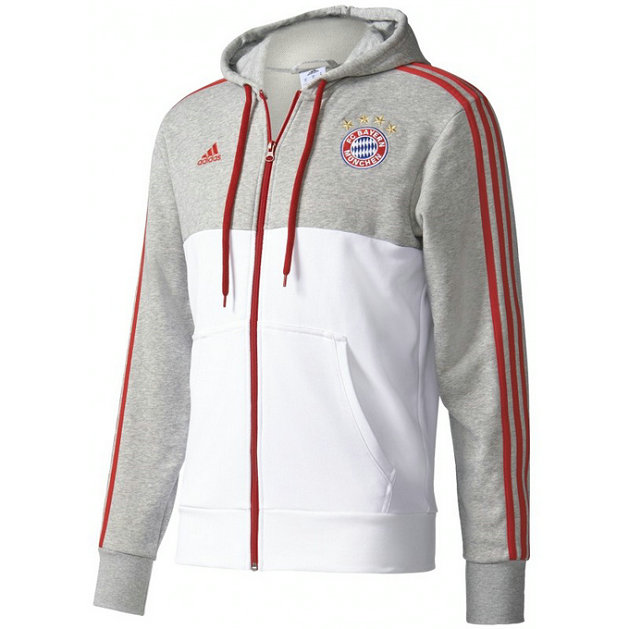 Veste Bayern 2016/2017 3s Gris Blanc