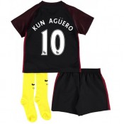 Ensemble Manchester City Enfant AGUERO 2016/2017 Maillot Short Chaussettes Extérieur Rabais