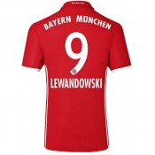 Maillot Bayern LEWANDOWSKI 2016/2017 Domicile Pas Chère