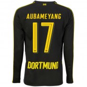 Maillot Dortmund AUBAMEYANG 2016/2017 Extérieur Manches Longues Boutique France