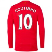 Maillot Liverpool COUTINHO 2016/2017 Domicile Manches Longues Soldes Paris