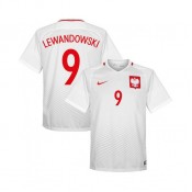 Maillot Pologne LEWANDOWSKI 2016/2017 EURO 2016 Domicile En Soldes