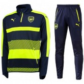 Survetement Arsenal 2016/2017 Marine Fluo Destockage Soldes Paris