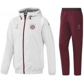 Magasin Survetement Bayern Ligue Des Champions 2016/2017 Capuche Blanc Paris