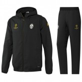 Survetement Juventus Ligue Des Champions 2016/2017 Capuche Noir Magasin De Sortie