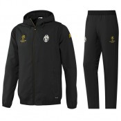 Survetement Juventus Ligue Des Champions 2016/2017 Capuche Noir Magasin De Sortie