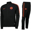 Vente Privee Survetement Manchester City 2016/2017 Noir Orange