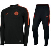 Survetement Manchester City 2016/2017 Strike Noir Orange Vendre Alsace