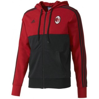 Veste Milan Ac 2016/2017 3s Rouge Noir En Soldes